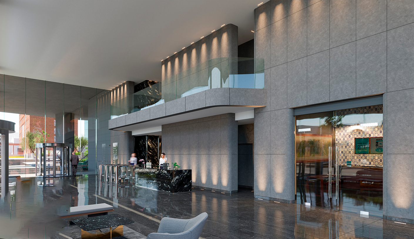 Lobby interior de Torre Eugenia